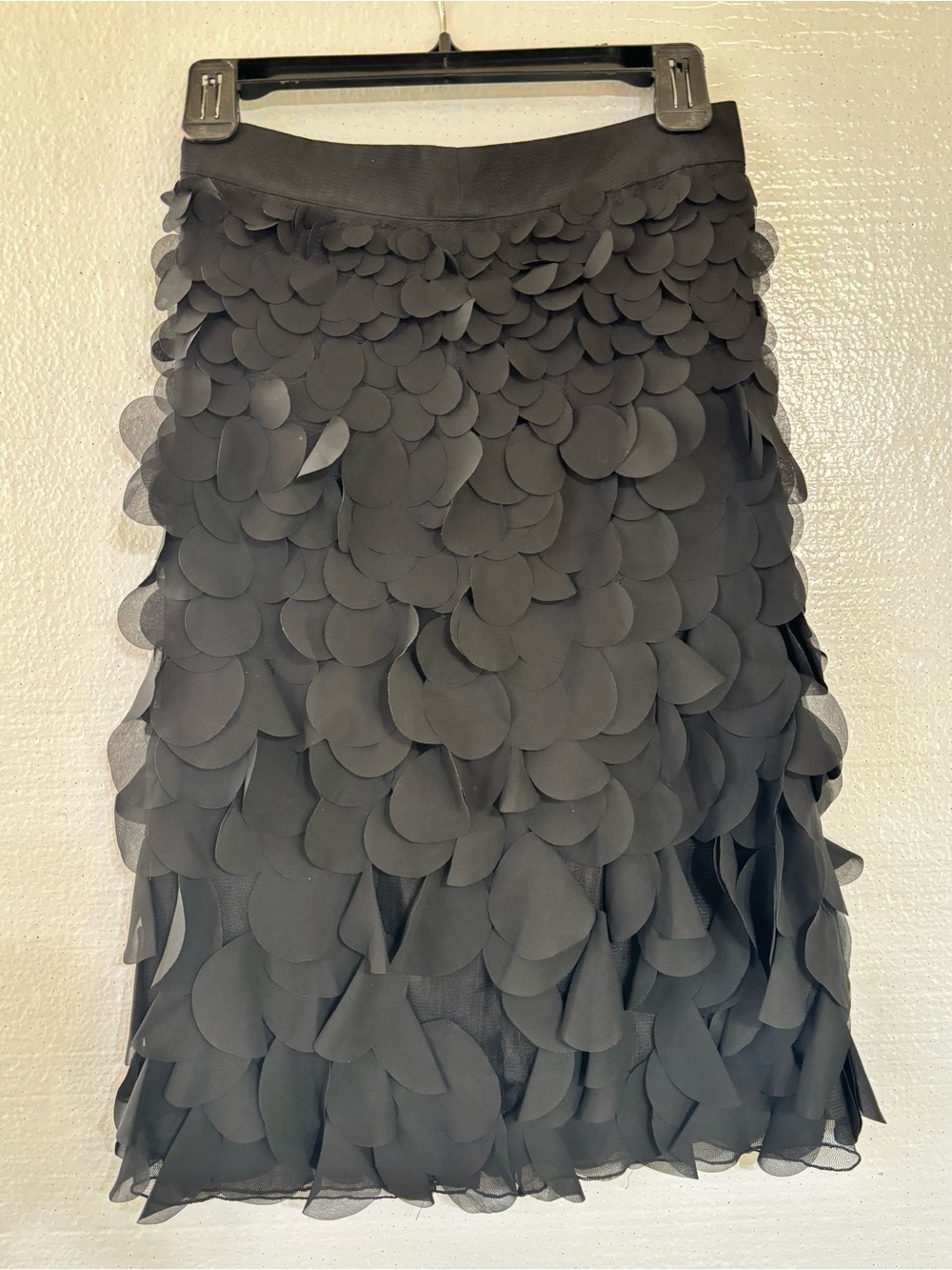Paniz Skirt Size 4 Black Petals